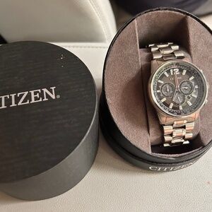 Men's Citizen EcoDrive Nighthawk Chronograph Watch B620-S111692 WR200